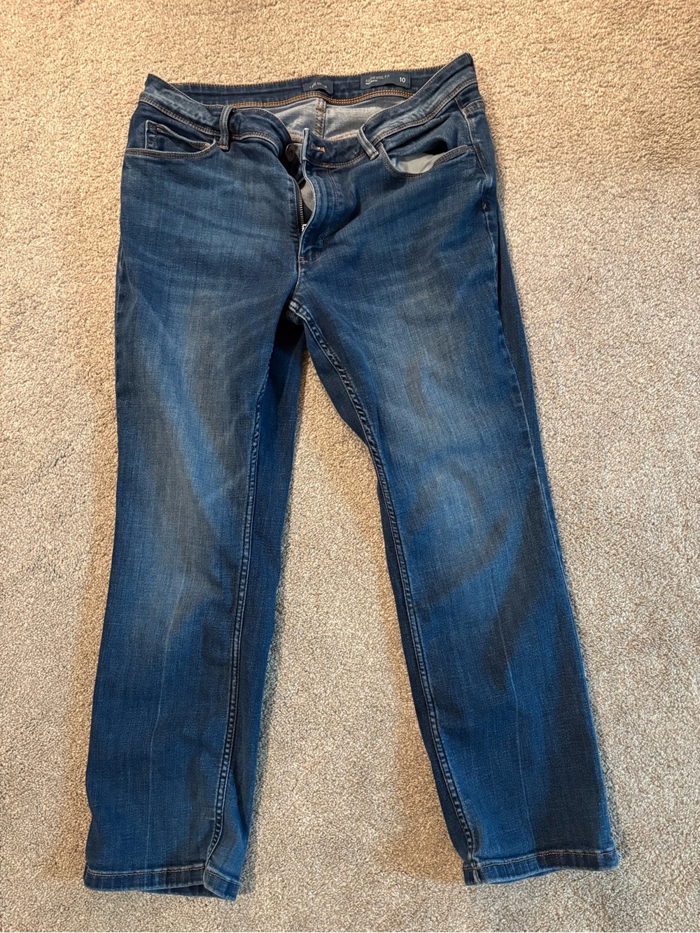 J. Jill Dark Blue Denim Demi-Boot Jeans
